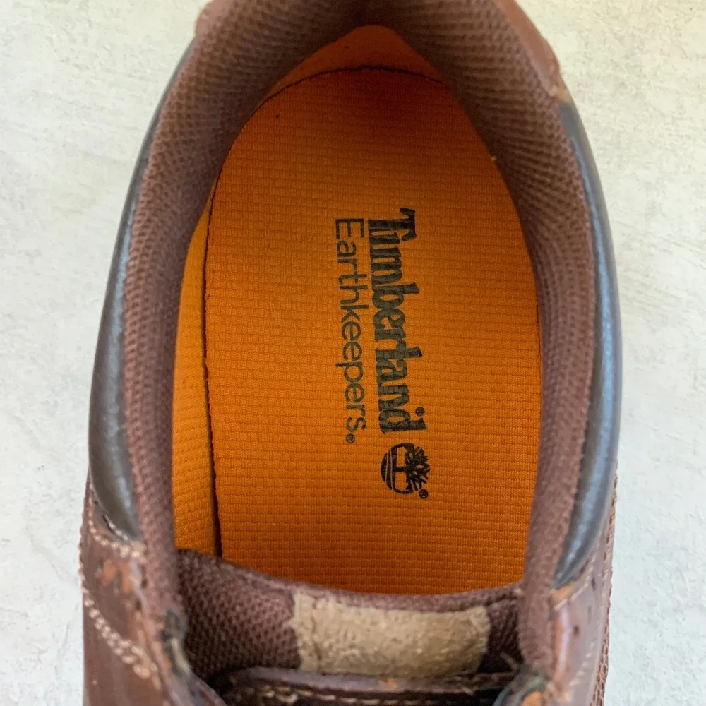 Timberland Earthkeepers 5127A Brown Leather Plain Toe Oxford Mens 9.5 City Prem.